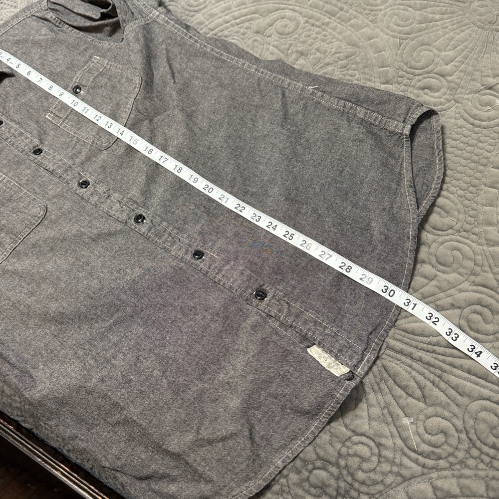 Denim & Supply Ralph Lauren Charcoal Button-Down Shirt size Large - Picture 10 of 12